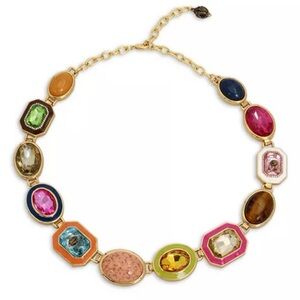 New KURT GEIGER LONDON
Signature Stone Gem Collar Necklace, 18"